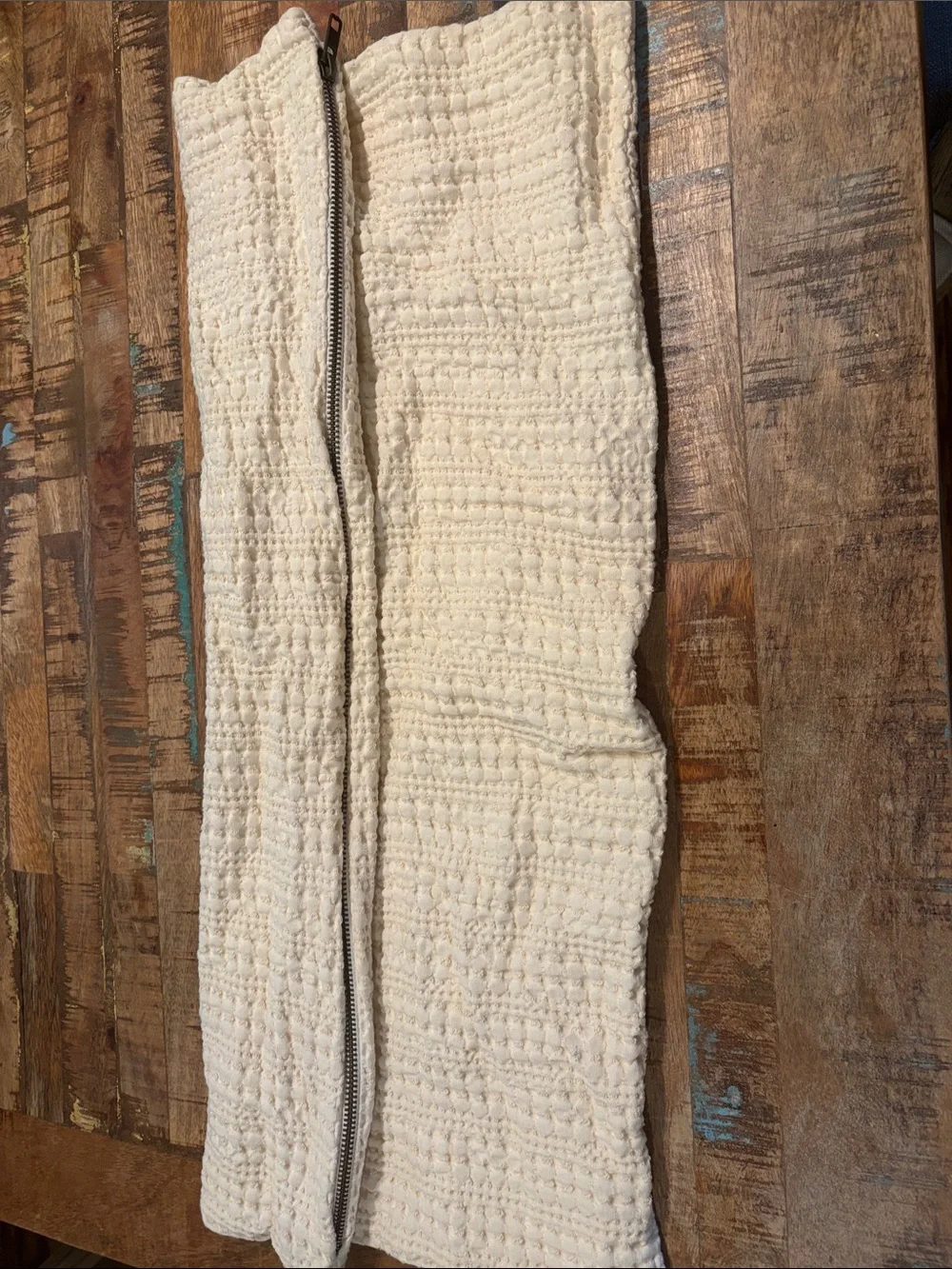 Pottery Barn 25x15 Cream Waffle Pillow Cover Never Used MSRP $49.50